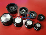 Large Boss Style Amplifier Control Knobs Plastic Fluted Black Turning Knob