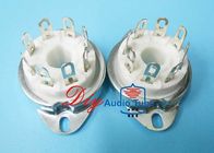 Ceramic 8 Pin Octal Socket Silver Plated 26mm Diameter High Stablility GZ34 5R4GY