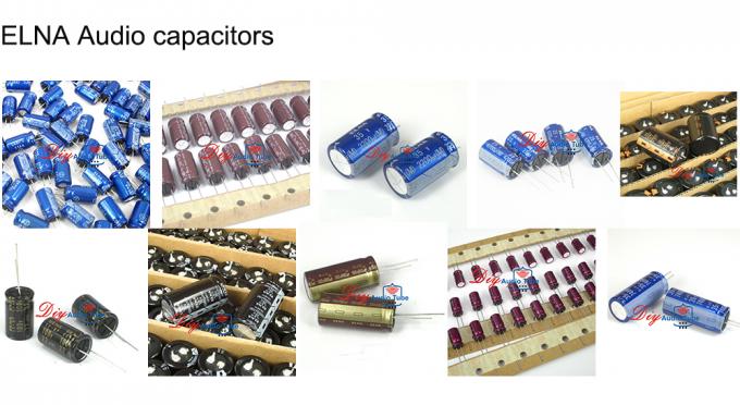 Os capacitores eletrolíticos audio prateiam os capacitores DE ALTA FIDELIDADE dos capacitores de mica 190PF 500V DIY